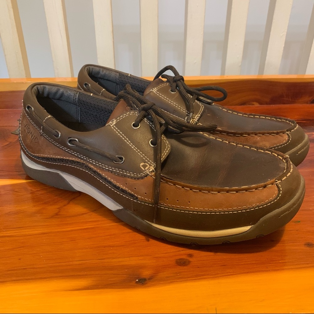 Mens Vionic Boat Shoes Leather Loafers